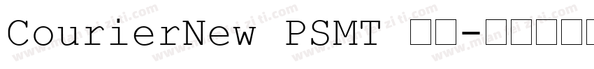 CourierNew PSMT 普通字体转换